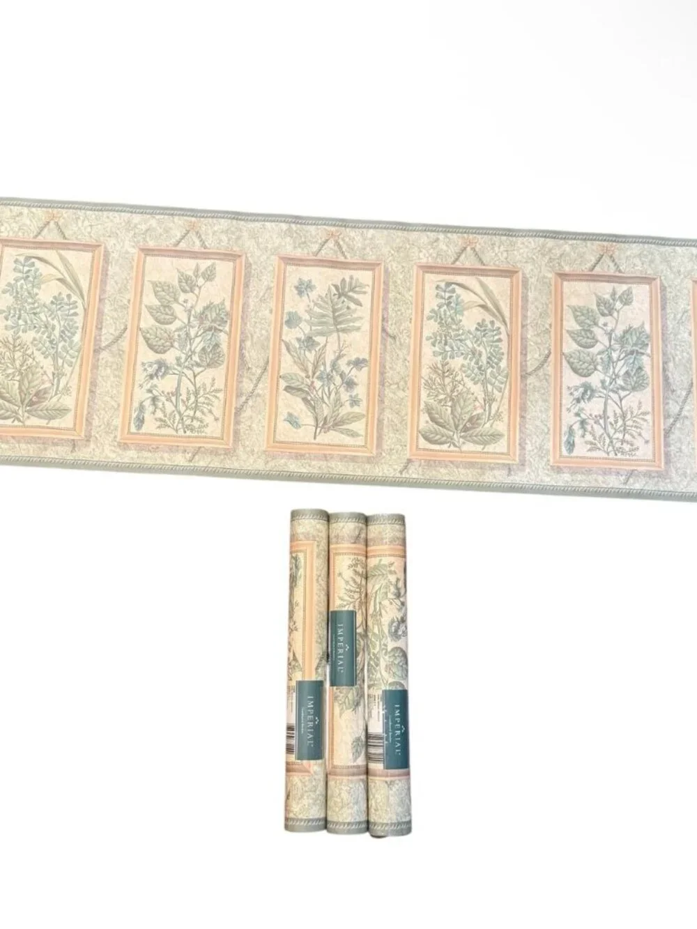Imperial Vintage Wallpaper Border Floral Butterfly Nature Cottage 3 Rolls NEW